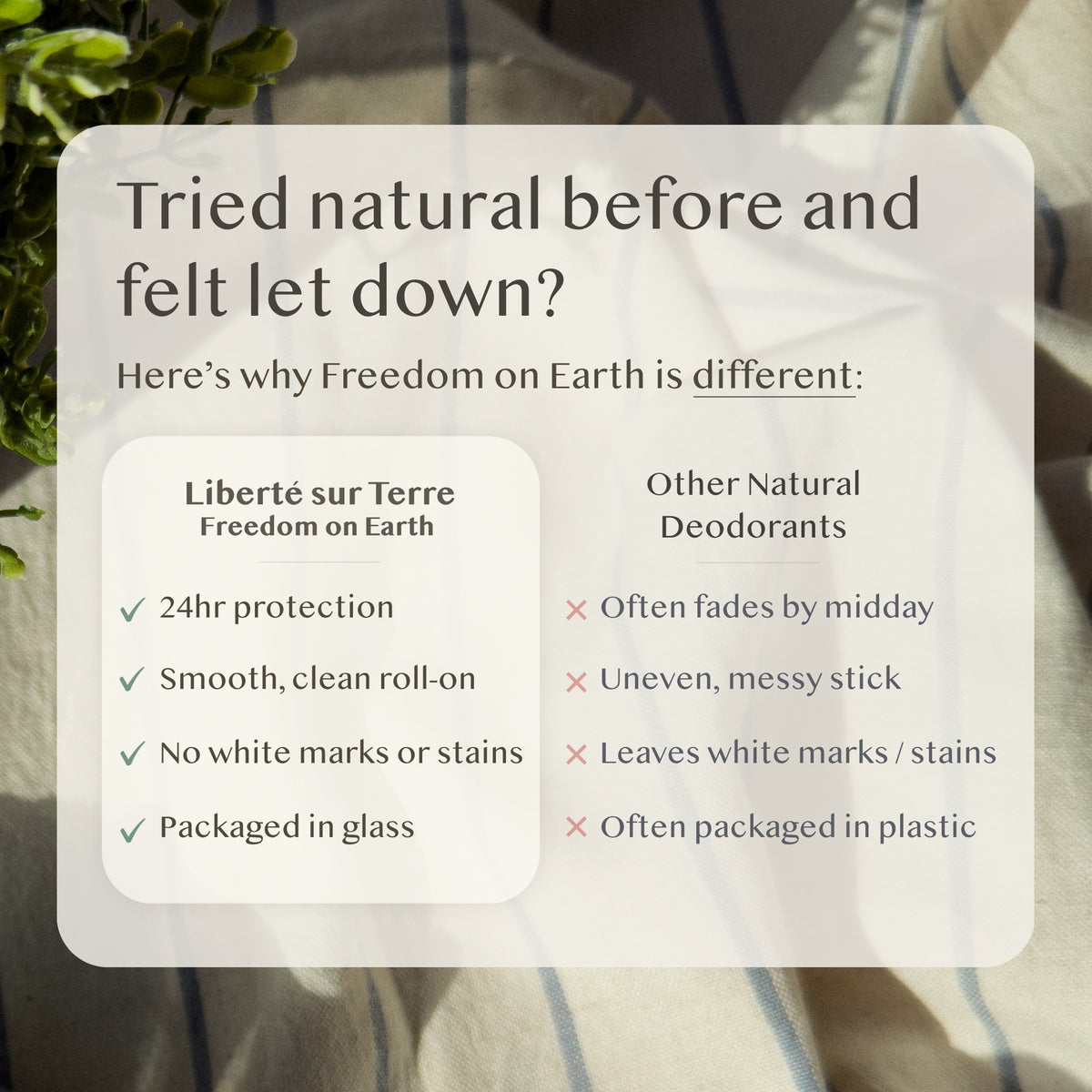 Freedom on Earth Natural Deodorant