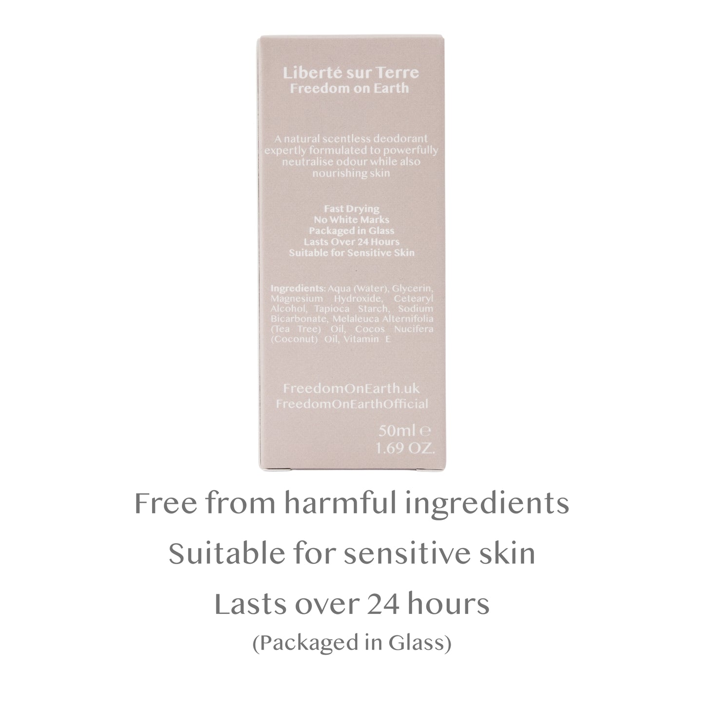 Unscented Natural Deodorant