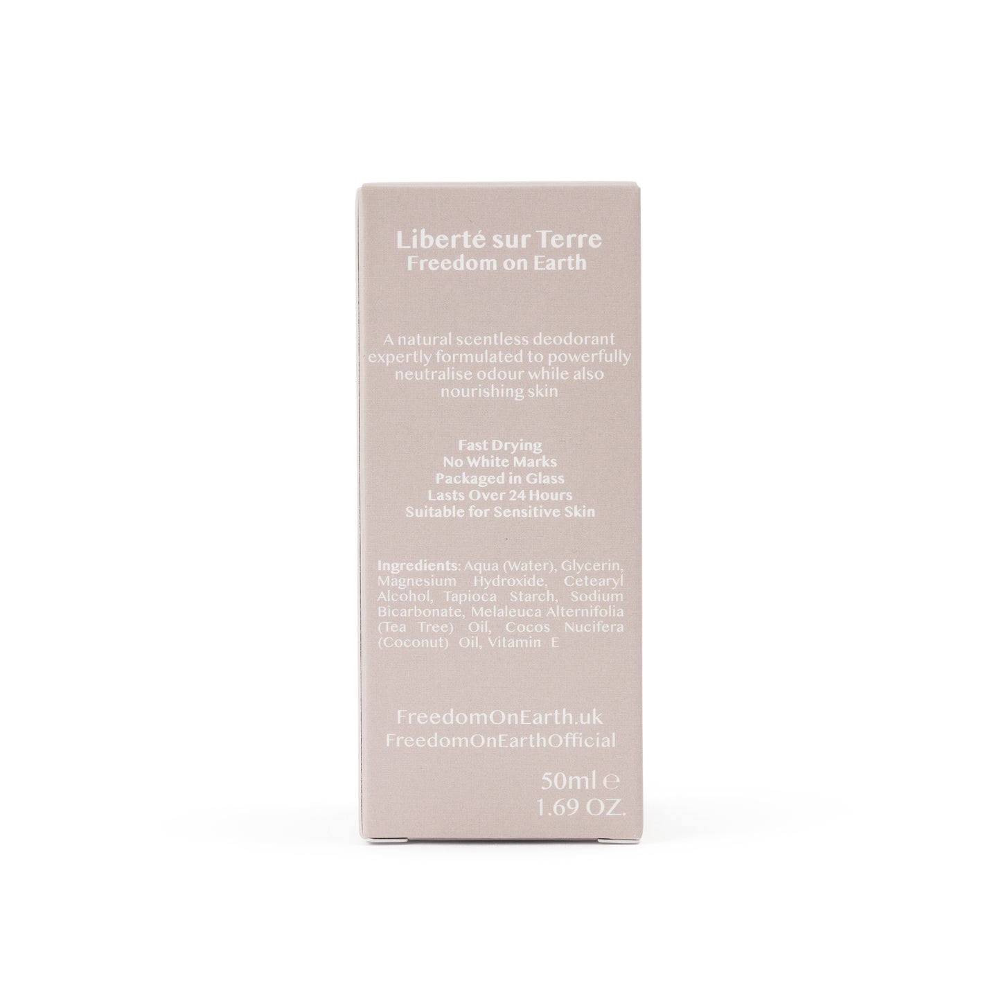 Unscented Natural Deodorant