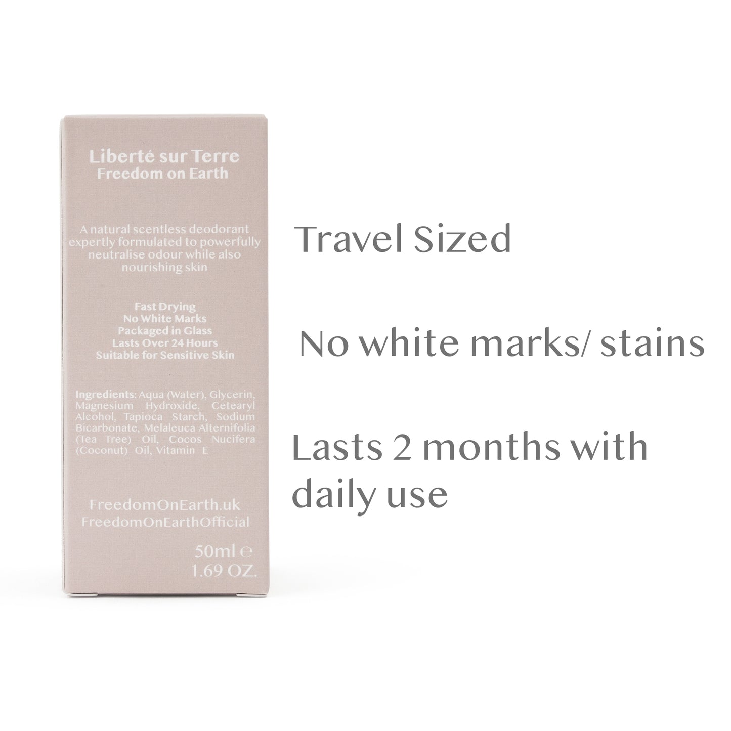 Unscented Natural Deodorant