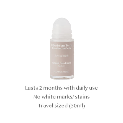 Unscented Natural Deodorant